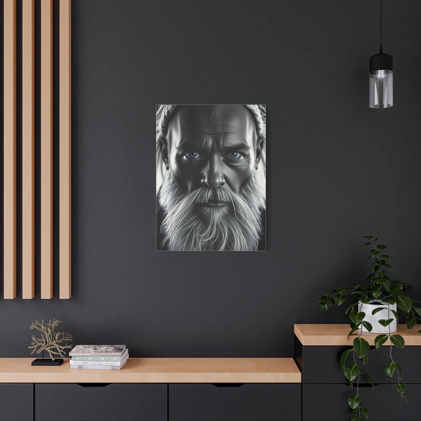 Supreme Black, White & Blue Art Collection Wall Art & Canvas Print