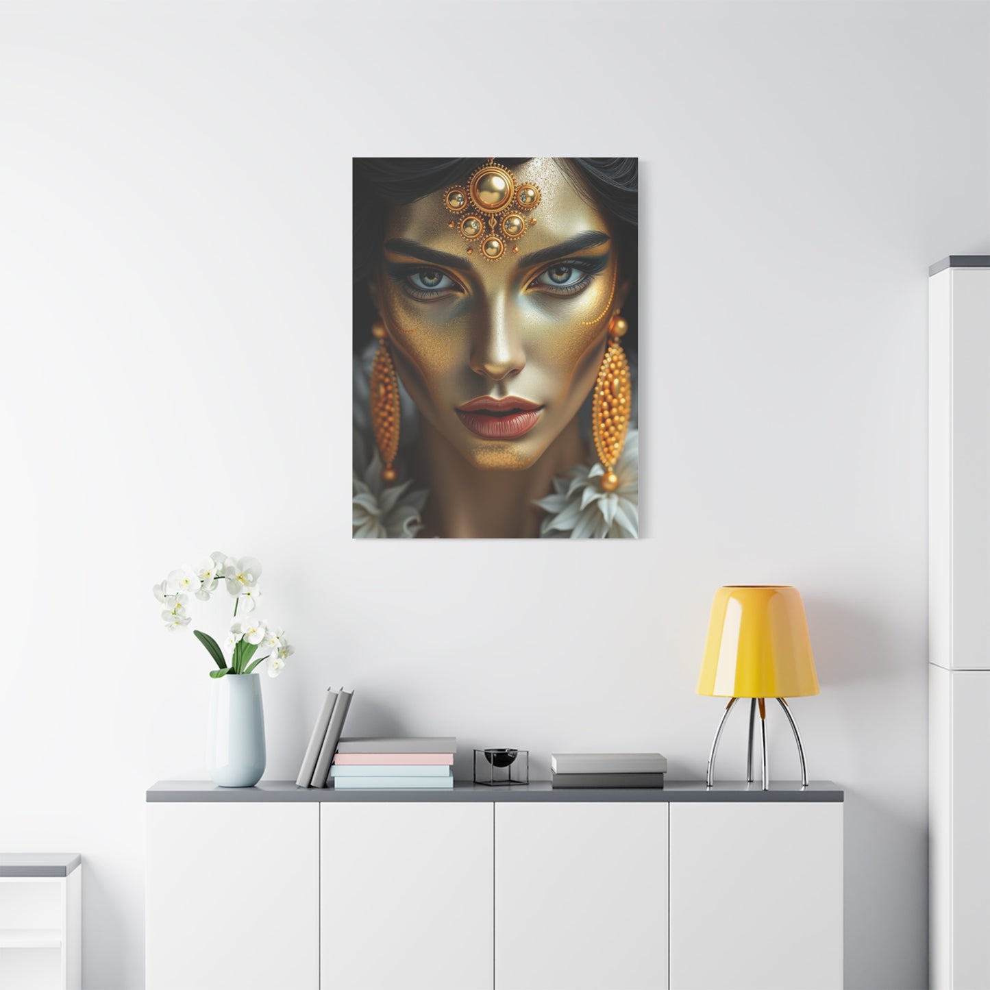 Vision Black White and Gold Art Art Wall Art & Canvas Print