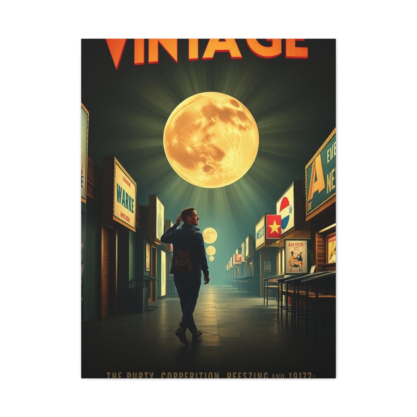 Vintage Movie Posters Art Luxury Canvas Wall Art & Canvas Print