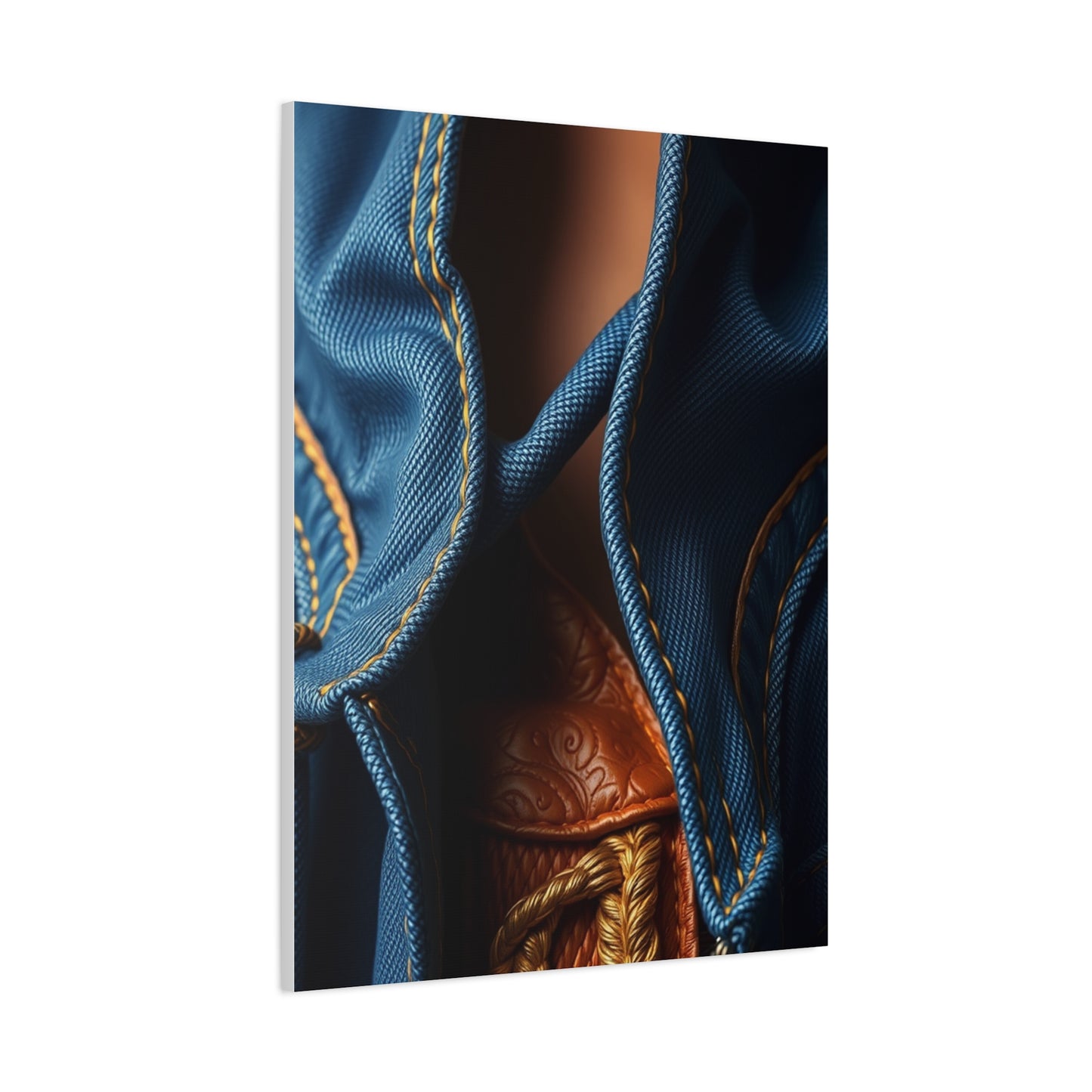 Supreme Denim and Leather Art Collection Wall Art & Canvas Print