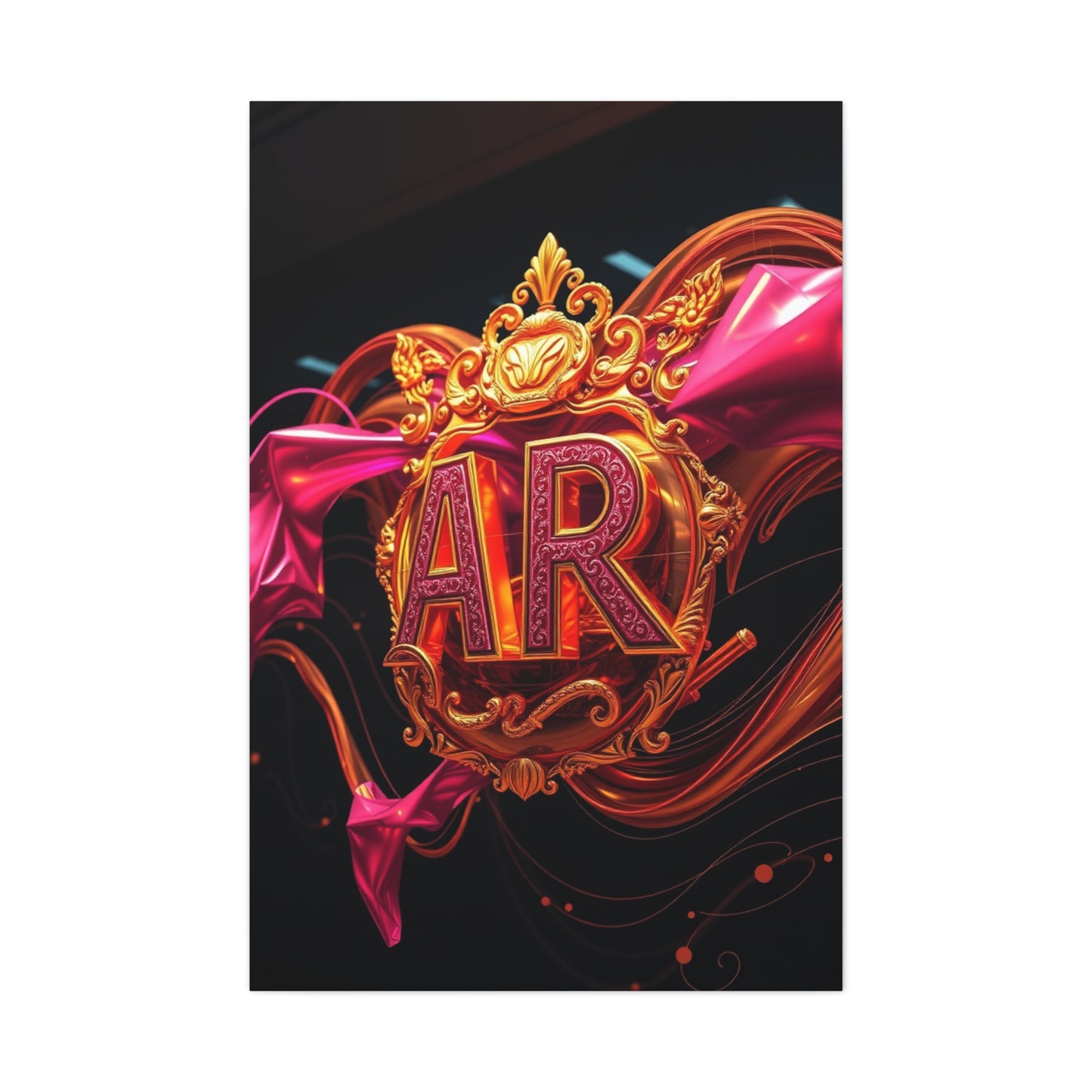 Supreme Gold & Pink Art Collection Wall Art & Canvas Print