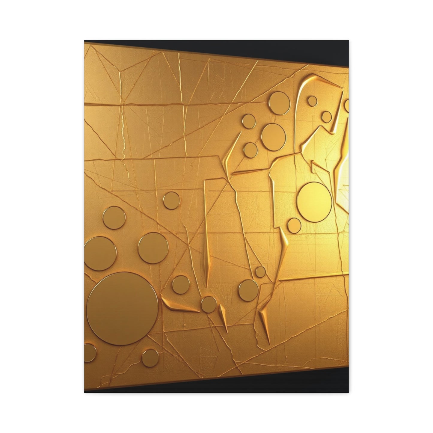 Masterpiece Gold & Silver Canvas Art Vision Wall Art & Canvas Print