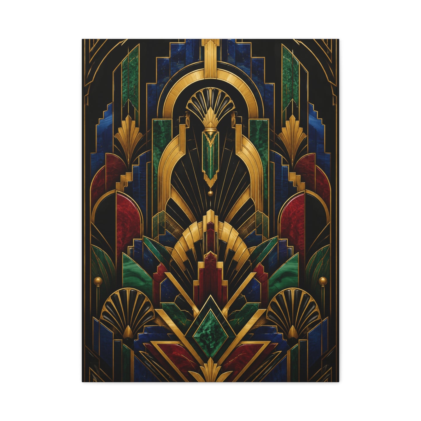 Neo Art Deco Jewel Geometry Wall Art & Canvas Print