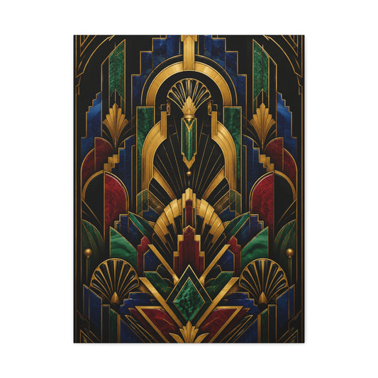 Neo Art Deco Jewel Geometry Wall Art & Canvas Print