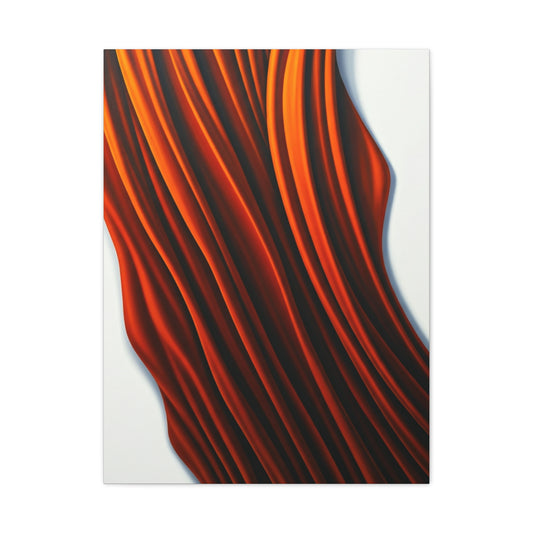 Flowing Copper Ribbon Abstract Wall Art & Canvas Prints