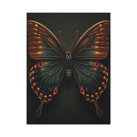 Peacock Pattern Butterfly Portrait Wall Art & Canvas Prints