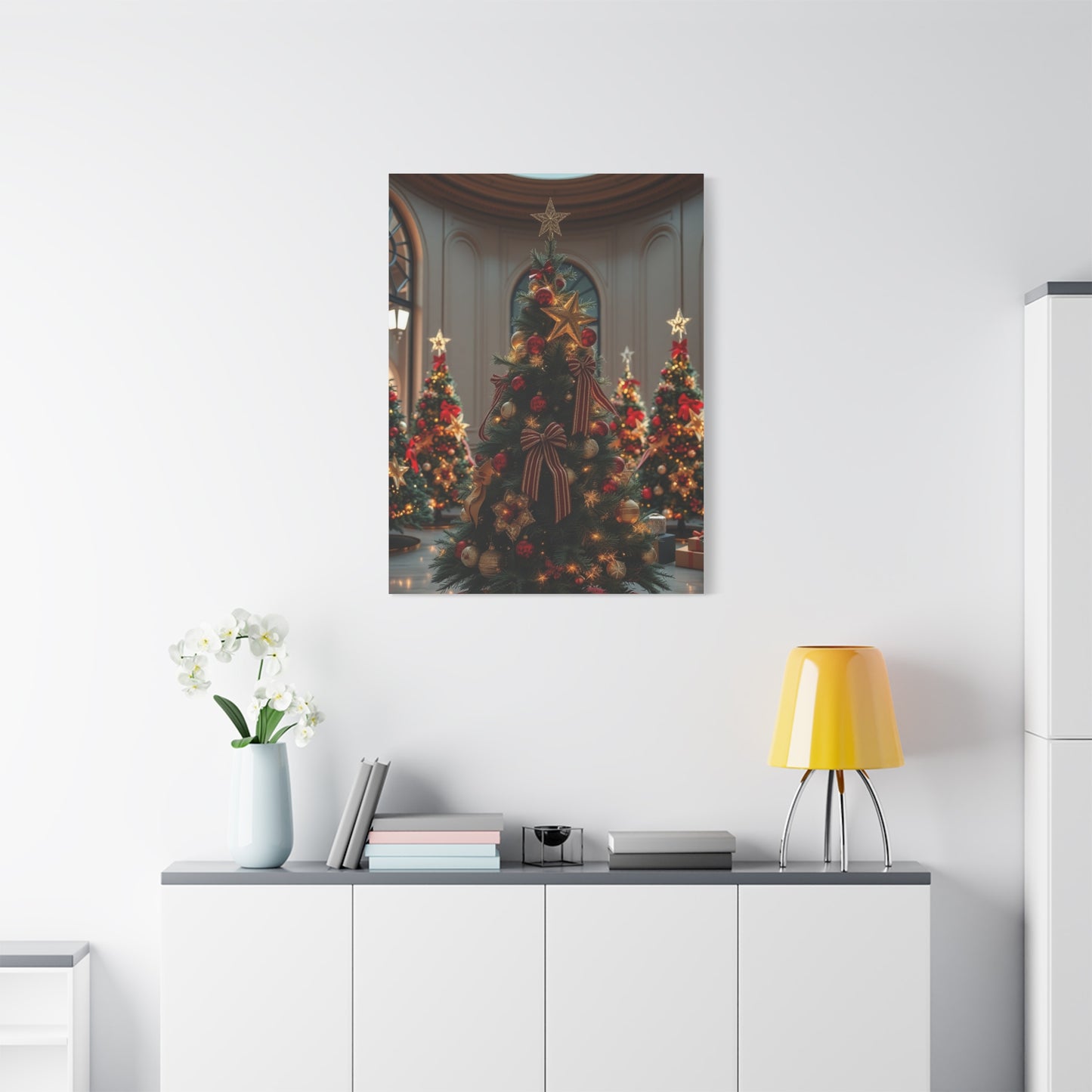 Supreme Christmas Trees & Wreath Art Collection Wall Art & Canvas Print