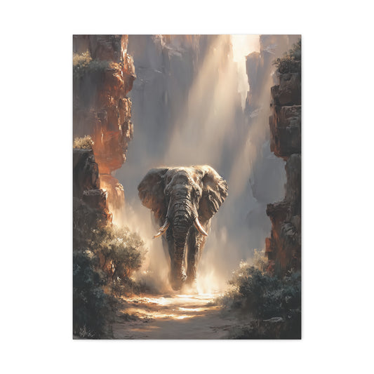 Elephant Canyon Light Passage Wall Art & Canvas Print