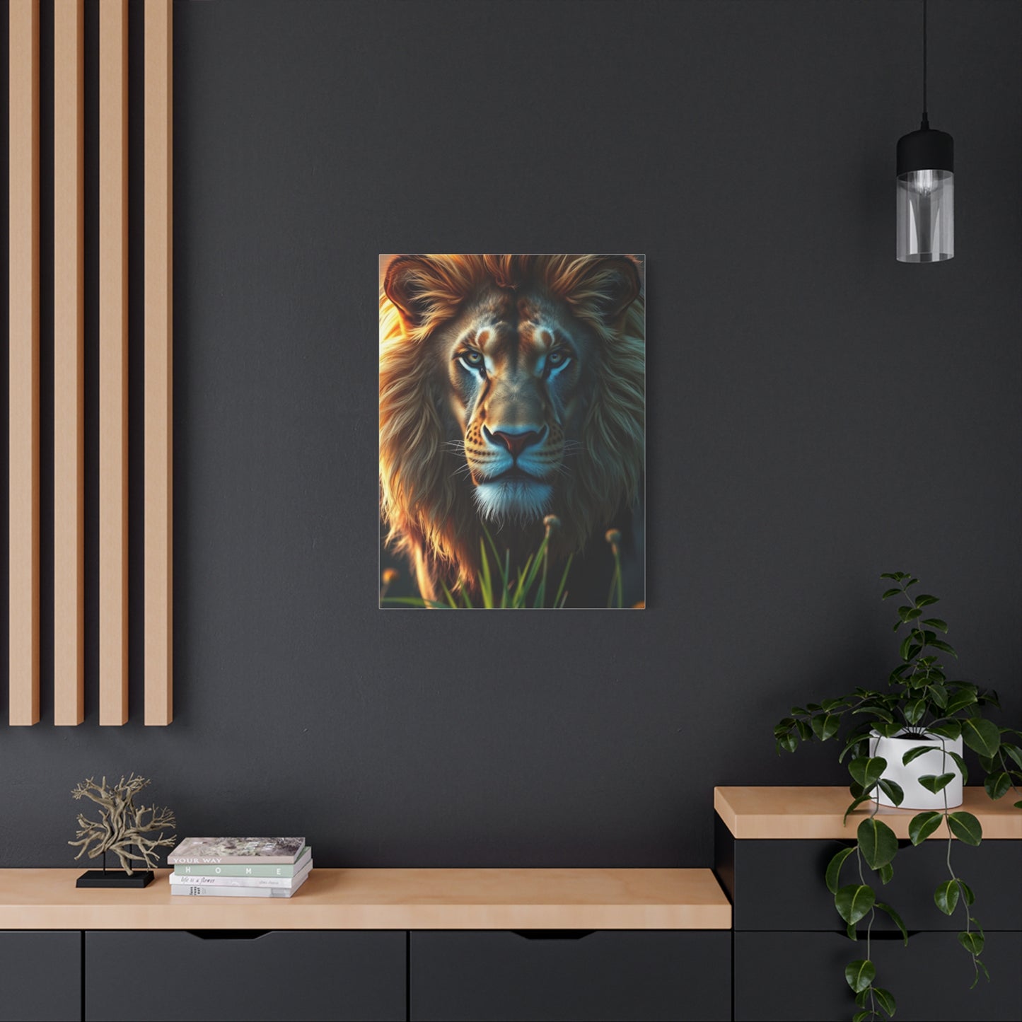 Lions Command Canvas Wall Art & Canvas Print
