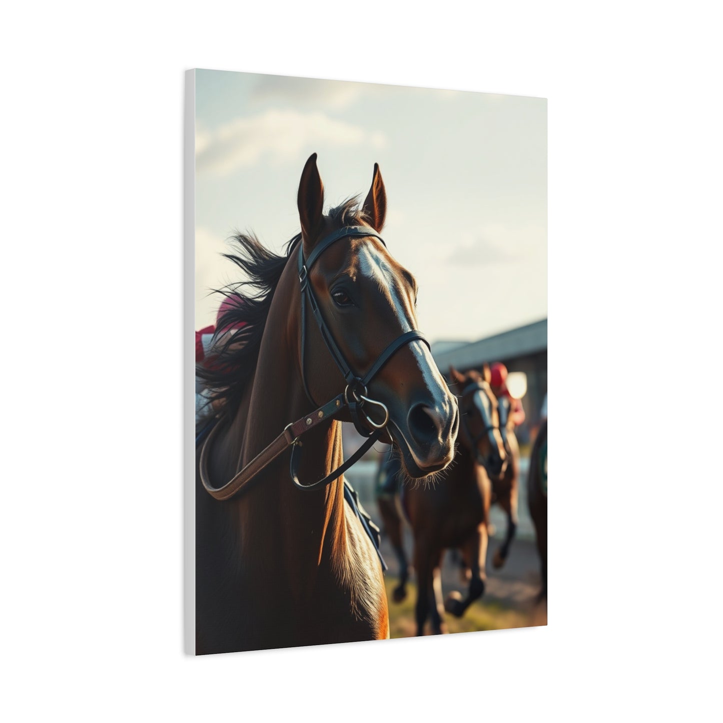 Masterpiece Horse Racing Art Vision Wall Art & Canvas Print