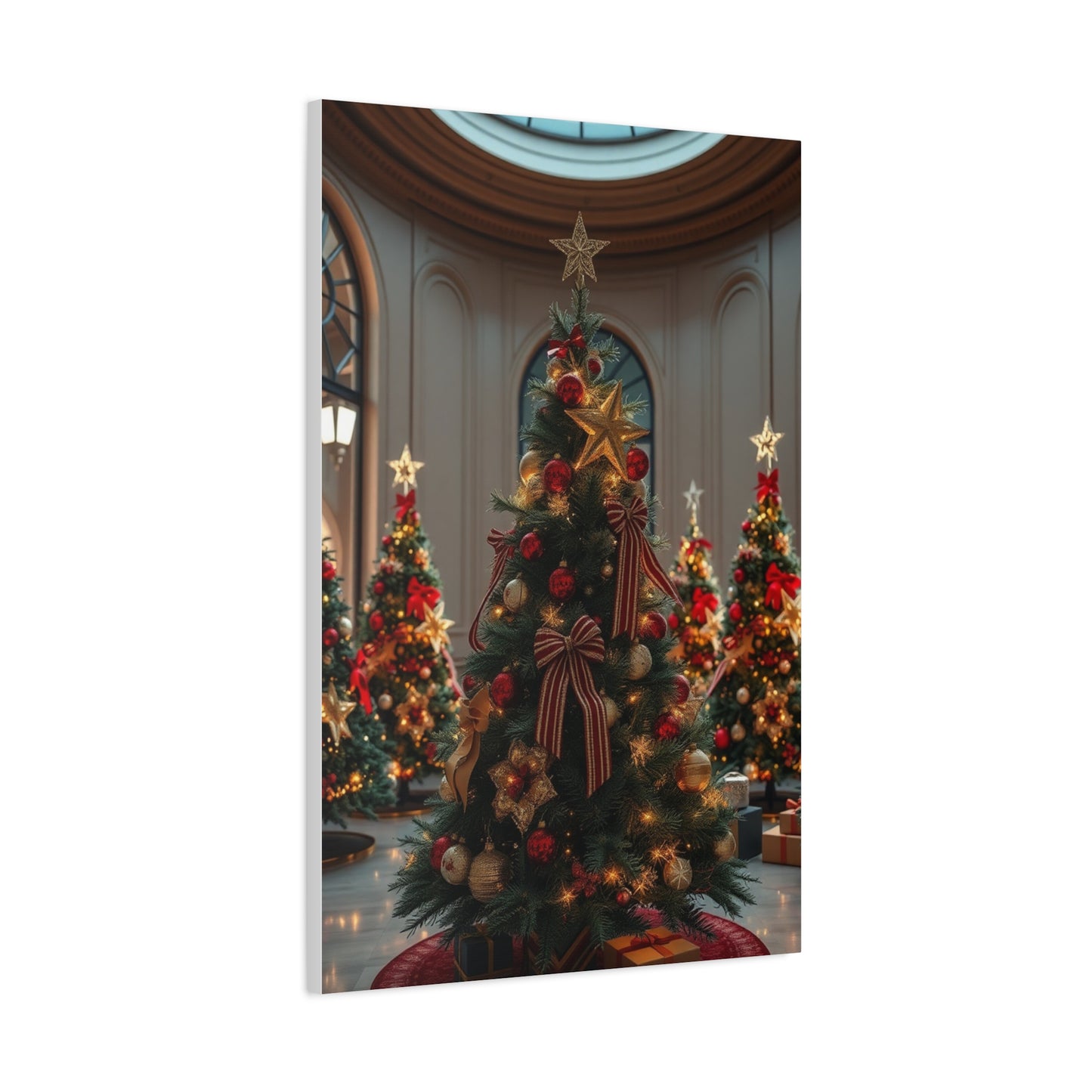 Supreme Christmas Trees & Wreath Art Collection Wall Art & Canvas Print