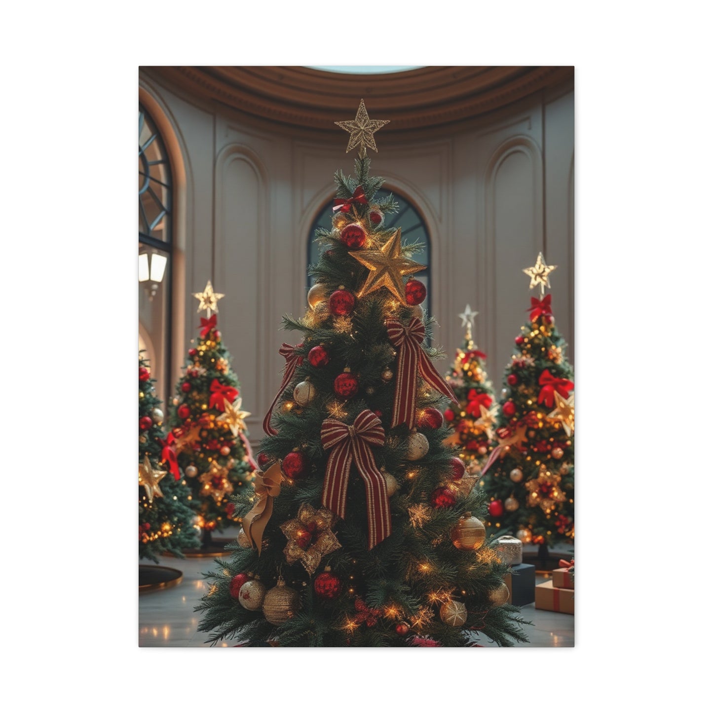 Supreme Christmas Trees & Wreath Art Collection Wall Art & Canvas Print