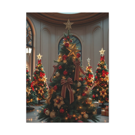 Supreme Christmas Trees & Wreath Art Collection Wall Art & Canvas Print