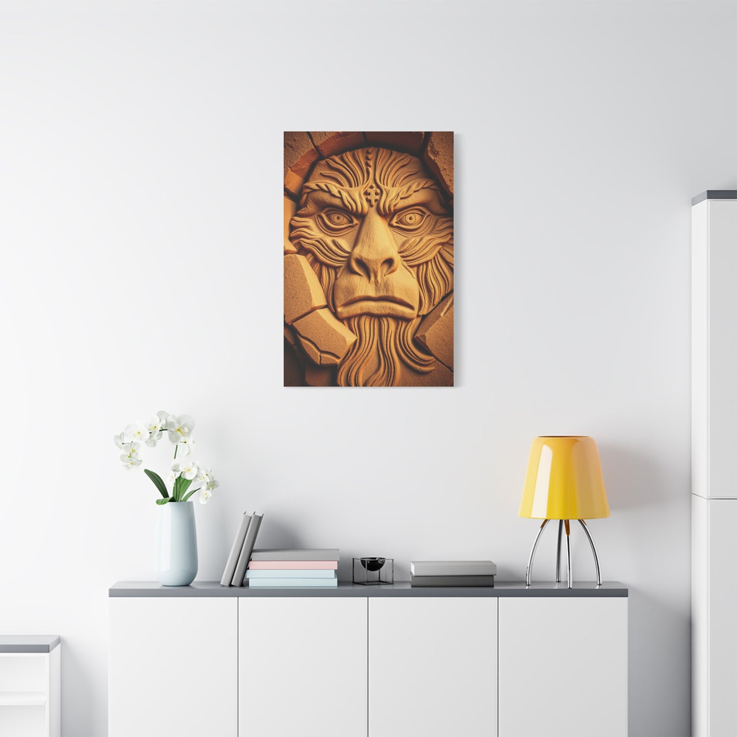 Vision Cave Man Art Art Wall Art & Canvas Print