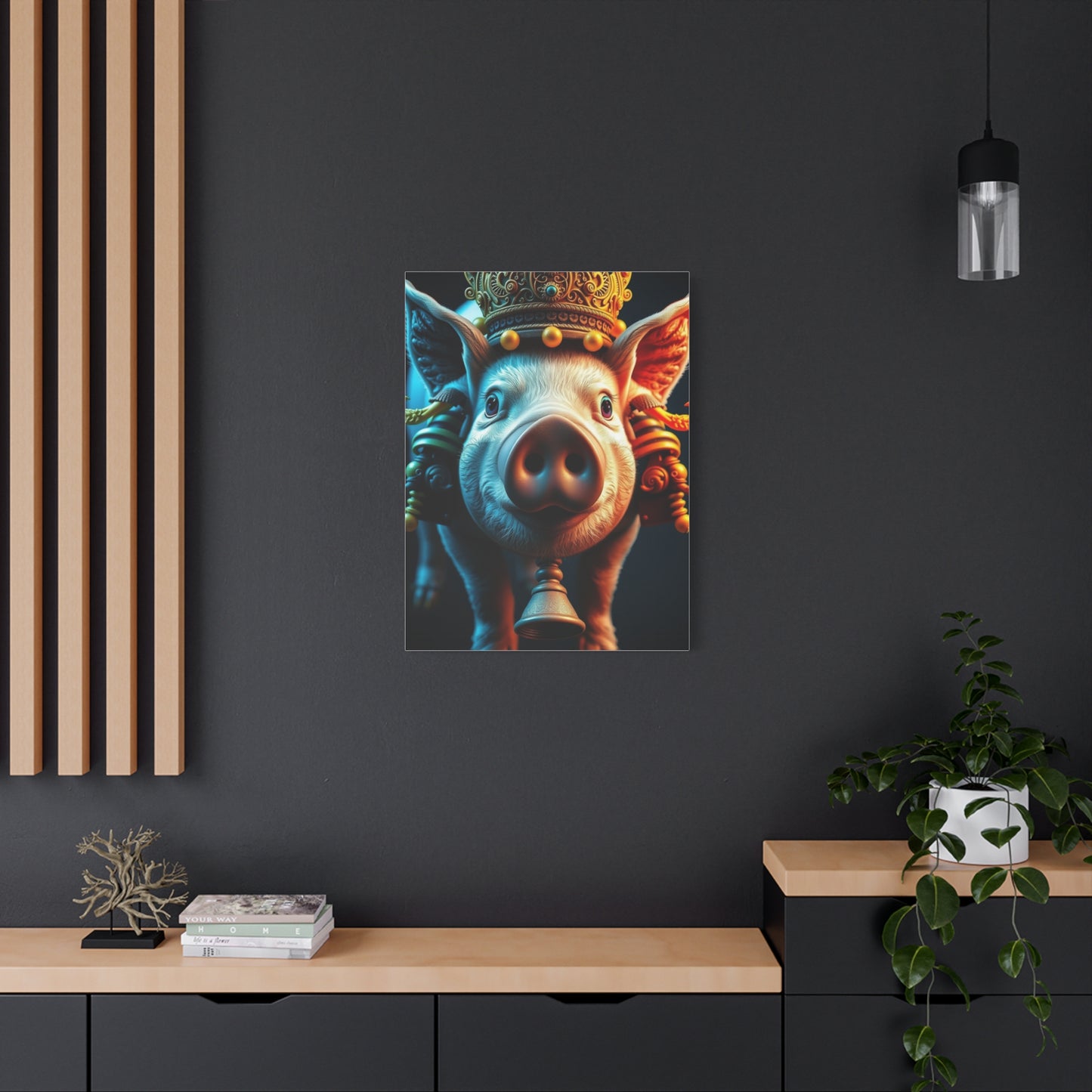 Pig Art Luxury Canvas Wall Art & Canvas Print