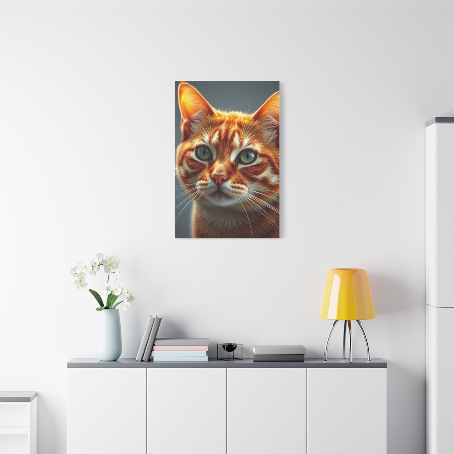 Masterpiece Orange Cat Art Vision Wall Art & Canvas Print
