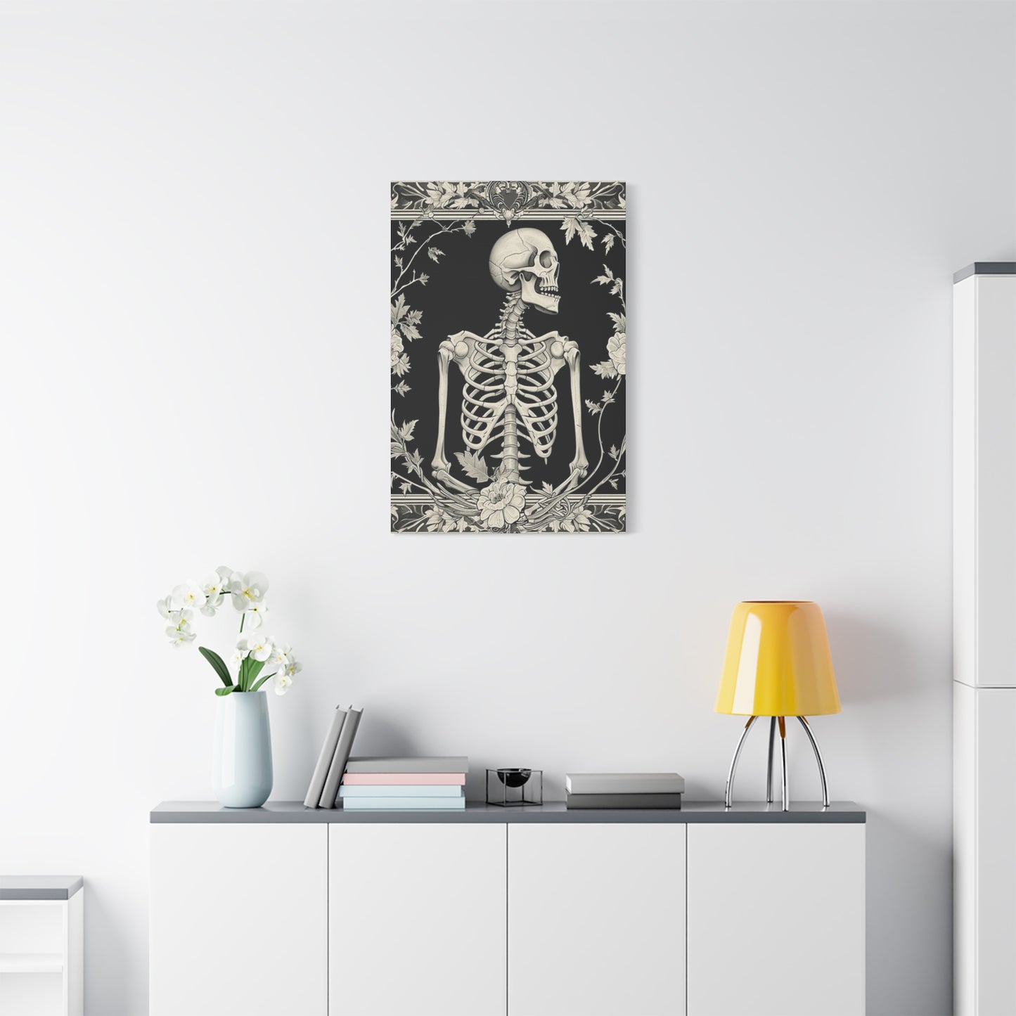 White Skeleton Poster Wall Art & Canvas Prints