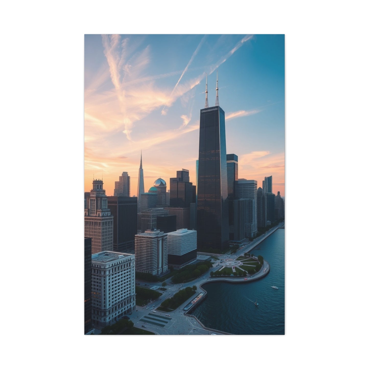 Masterpiece Chicago Skylines Art Vision Wall Art & Canvas Print