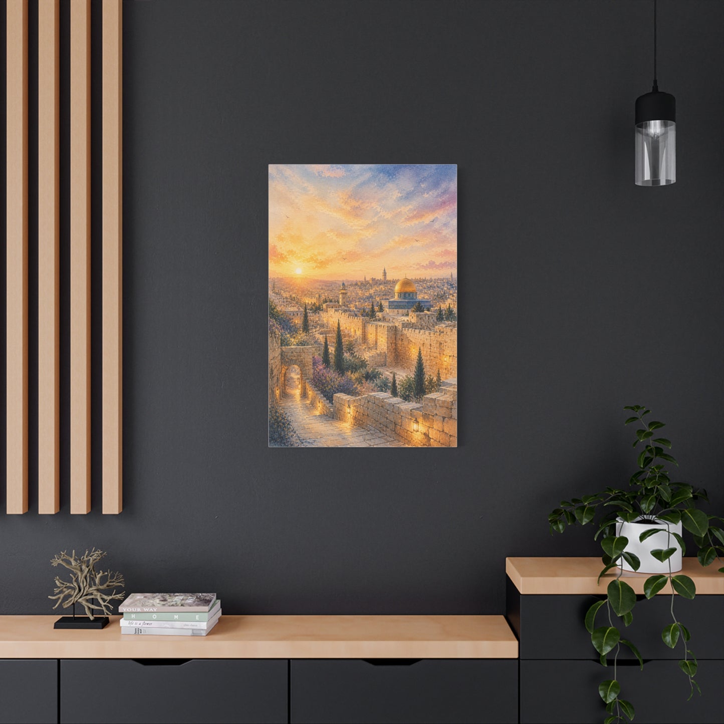 Jerusalem Golden Sunset Wall Art & Canvas Print