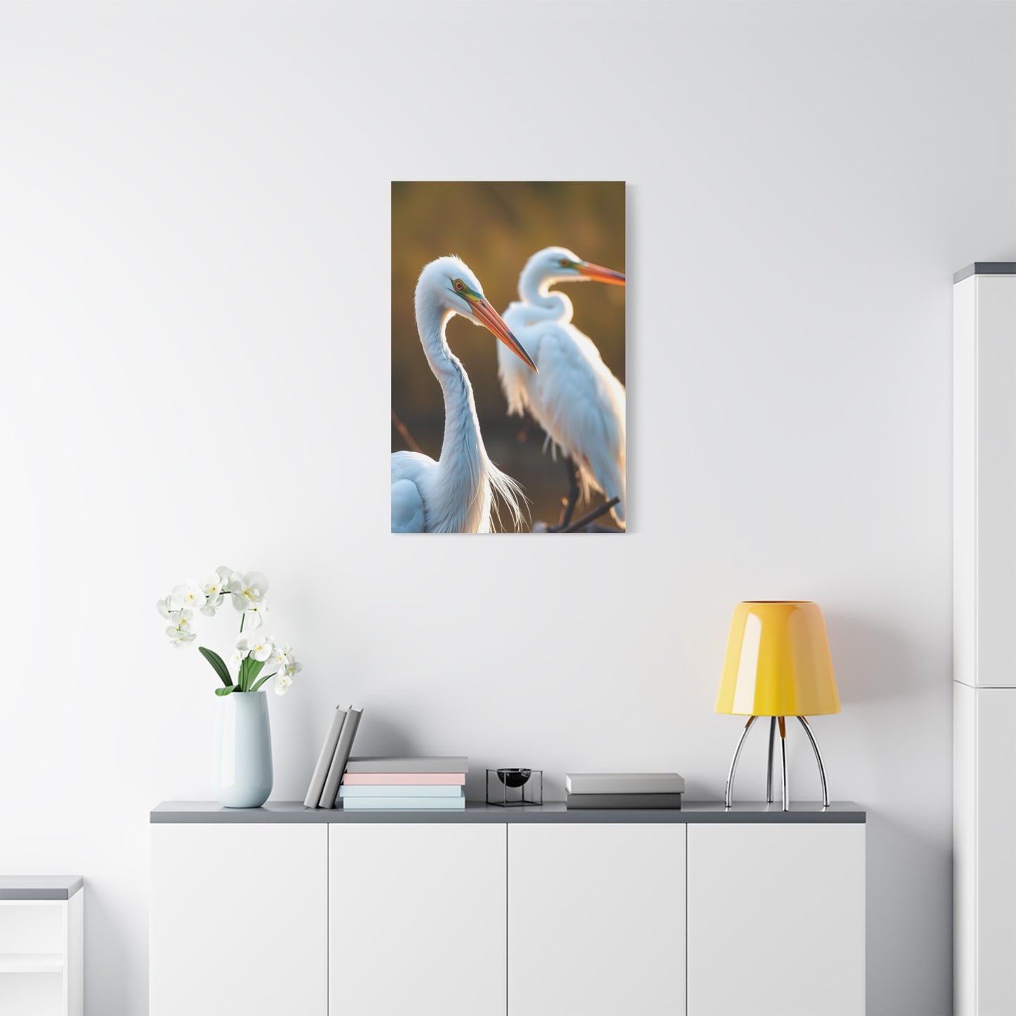 Herons and Egrets Art Luxury Canvas Wall Art & Canvas Print