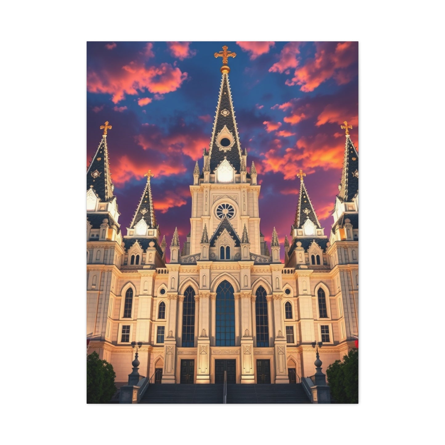 The LDS Temple Art Luxury Canvas Wall Art & Canvas Print