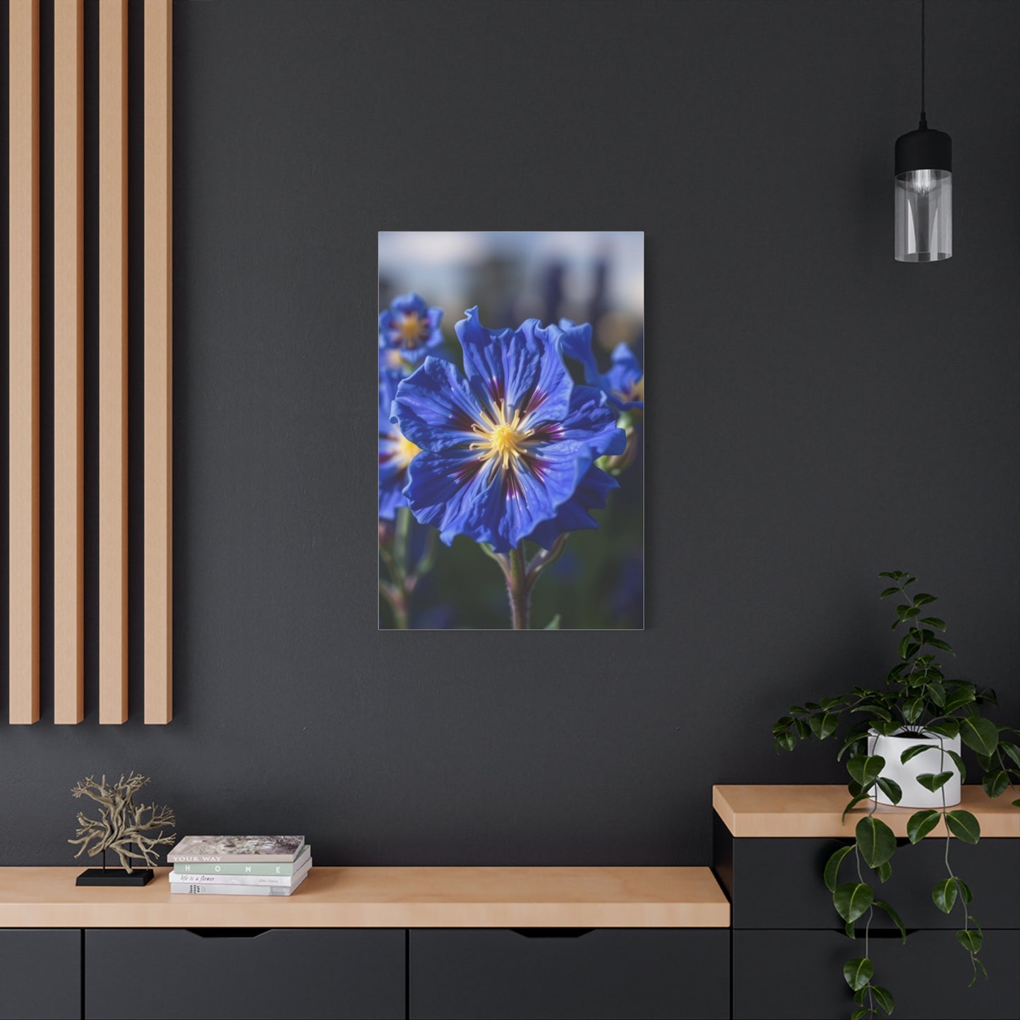 Elite Bluebonnet Flower Art Vision Wall Art & Canvas Print