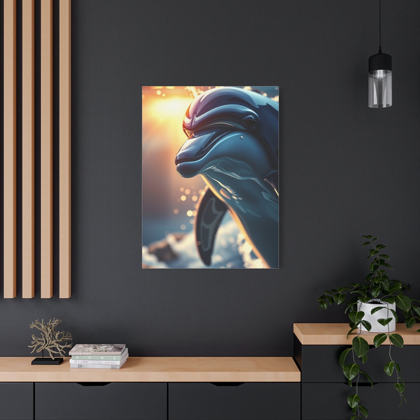 Vision Dolphin Art Art Wall Art & Canvas Print