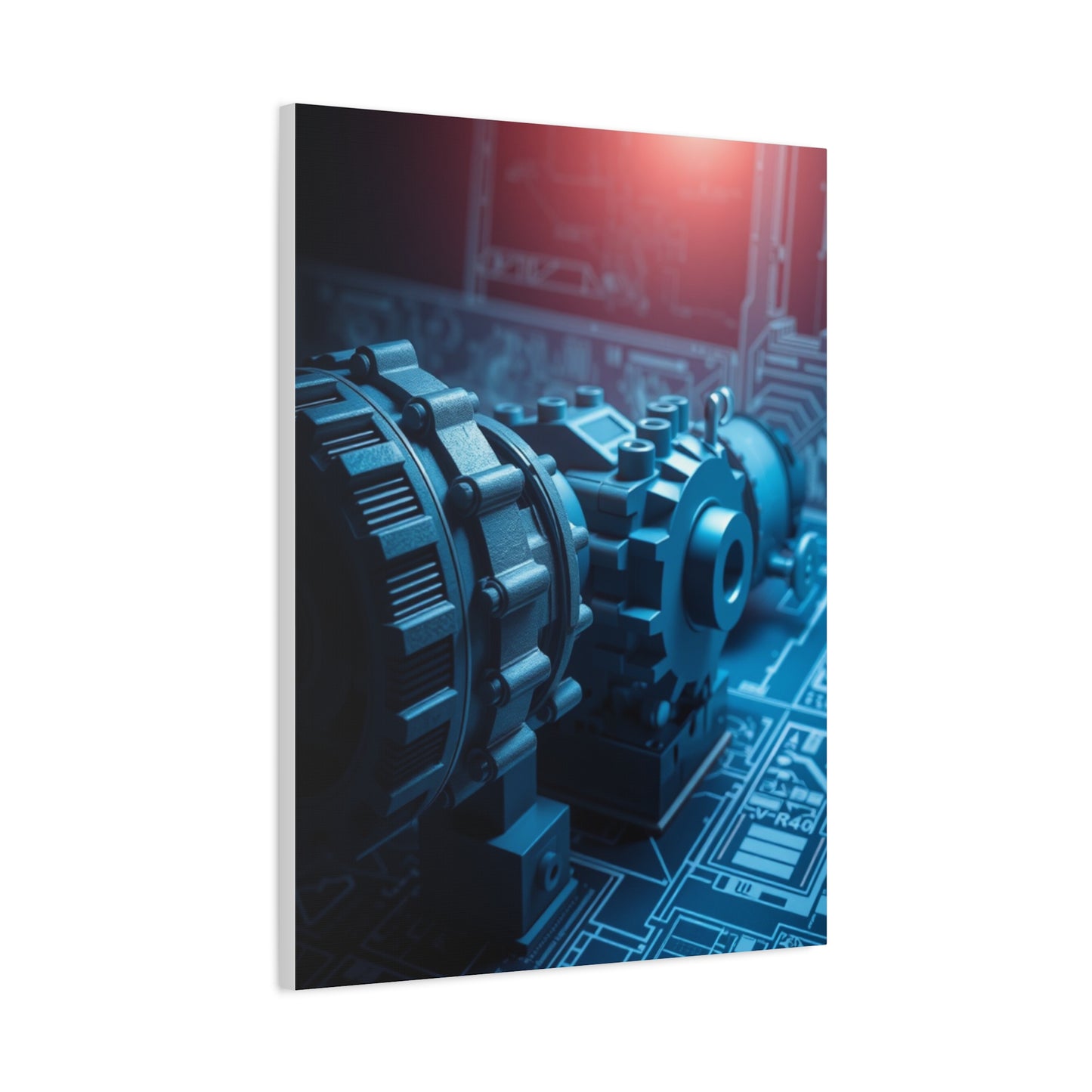 Supreme Engineering & Machinery Blueprints Art Collection Wall Art & Canvas Print