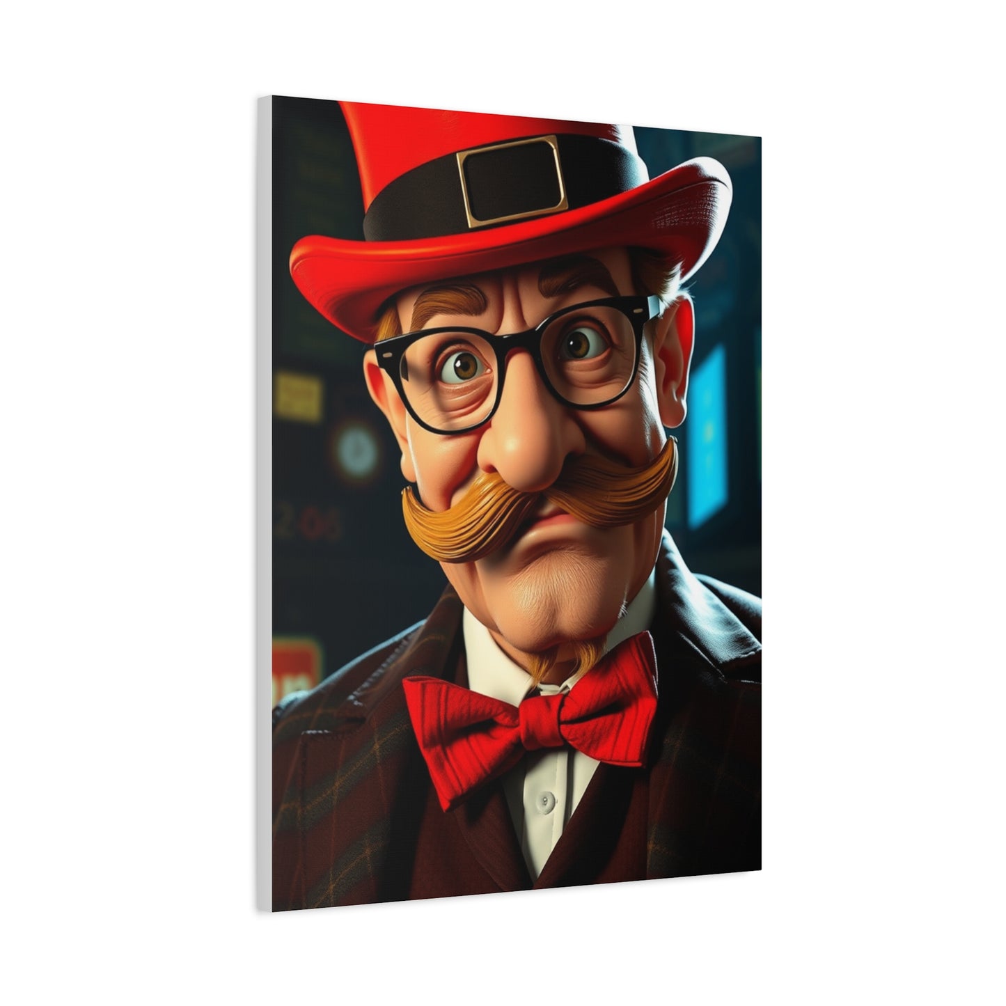 Rich Uncle Pennybags Art Refined Canvas Wall Art & Canvas Print