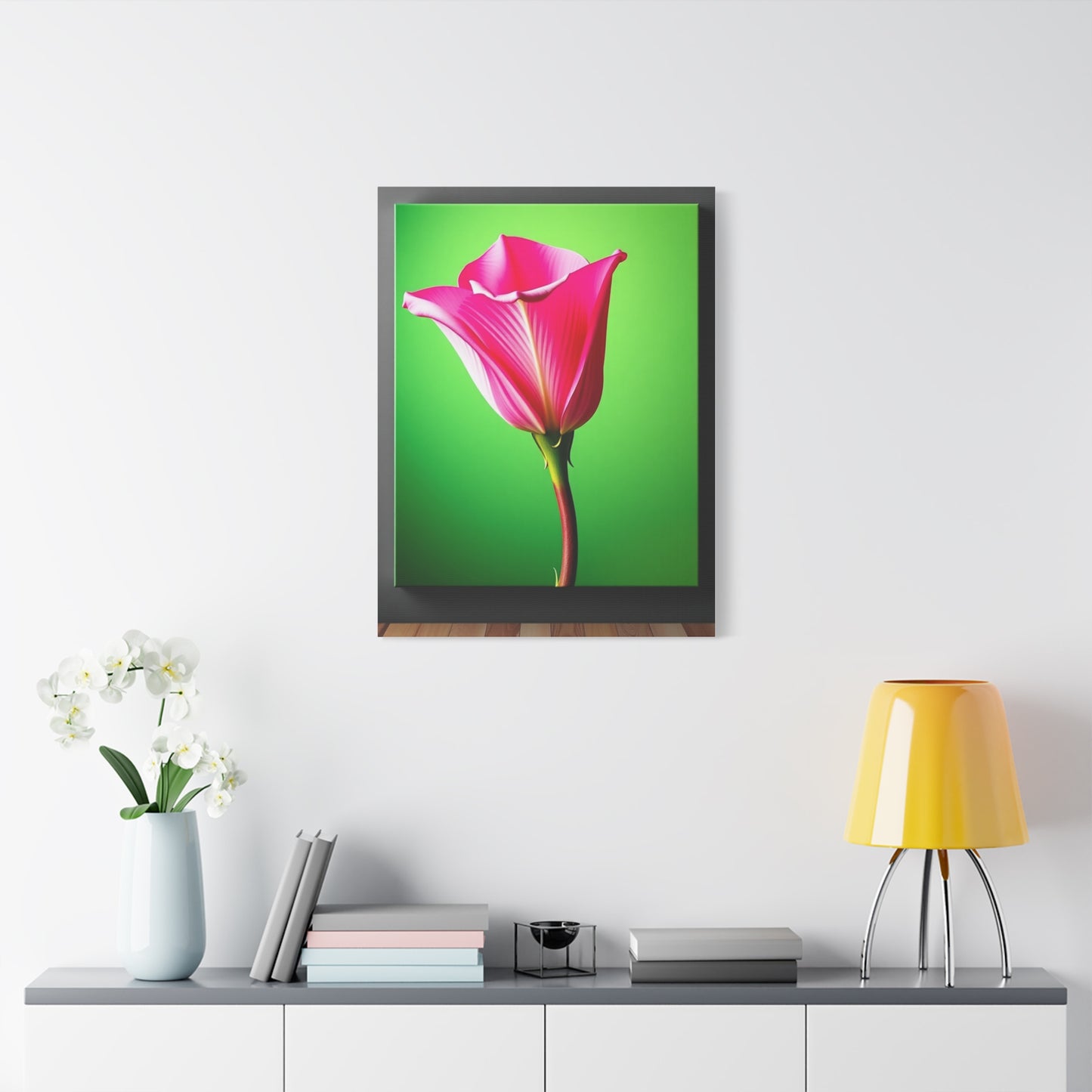 Masterpiece Green & Pink Canvas Art Vision Wall Art & Canvas Print