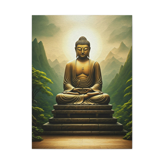 Sacred Mountain Buddha Serenity Wall Art & Canvas Prints