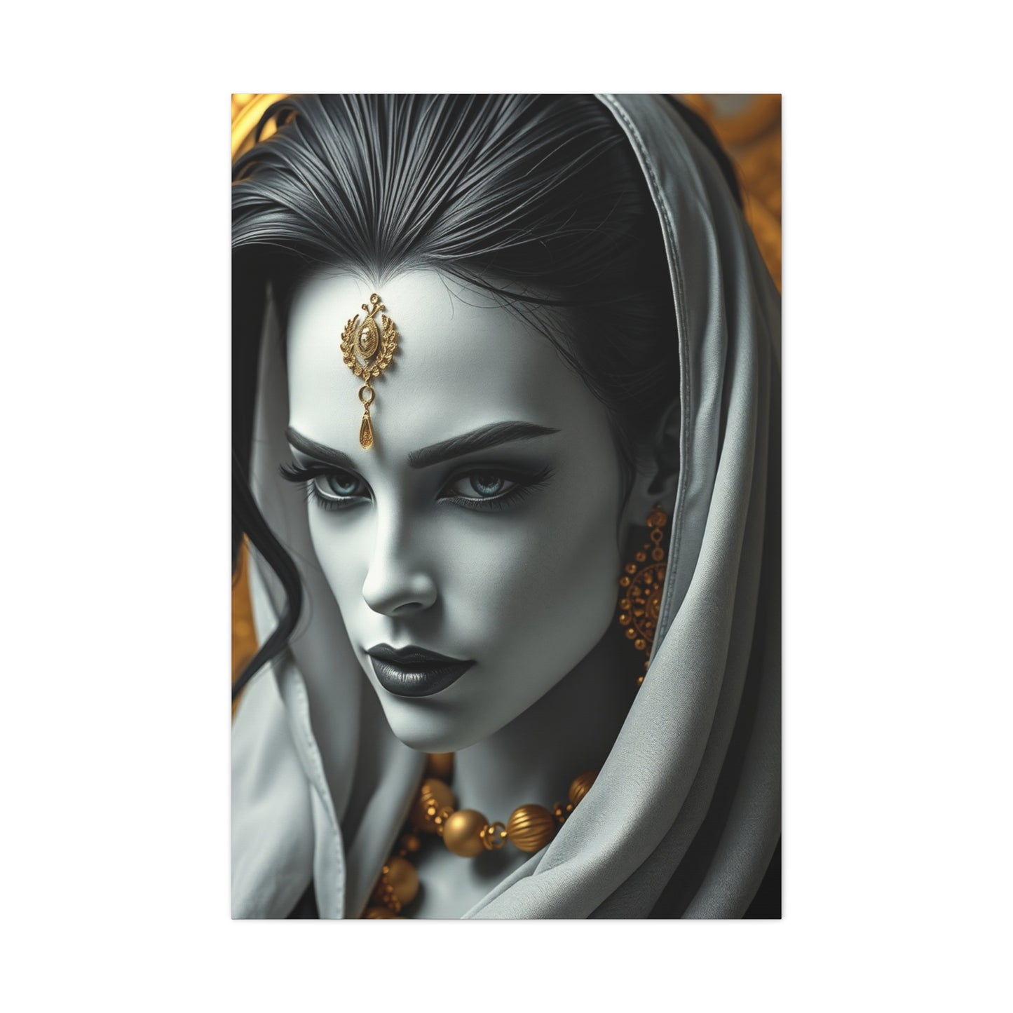 Masterpiece Black White and Gold Art Vision Wall Art & Canvas Print