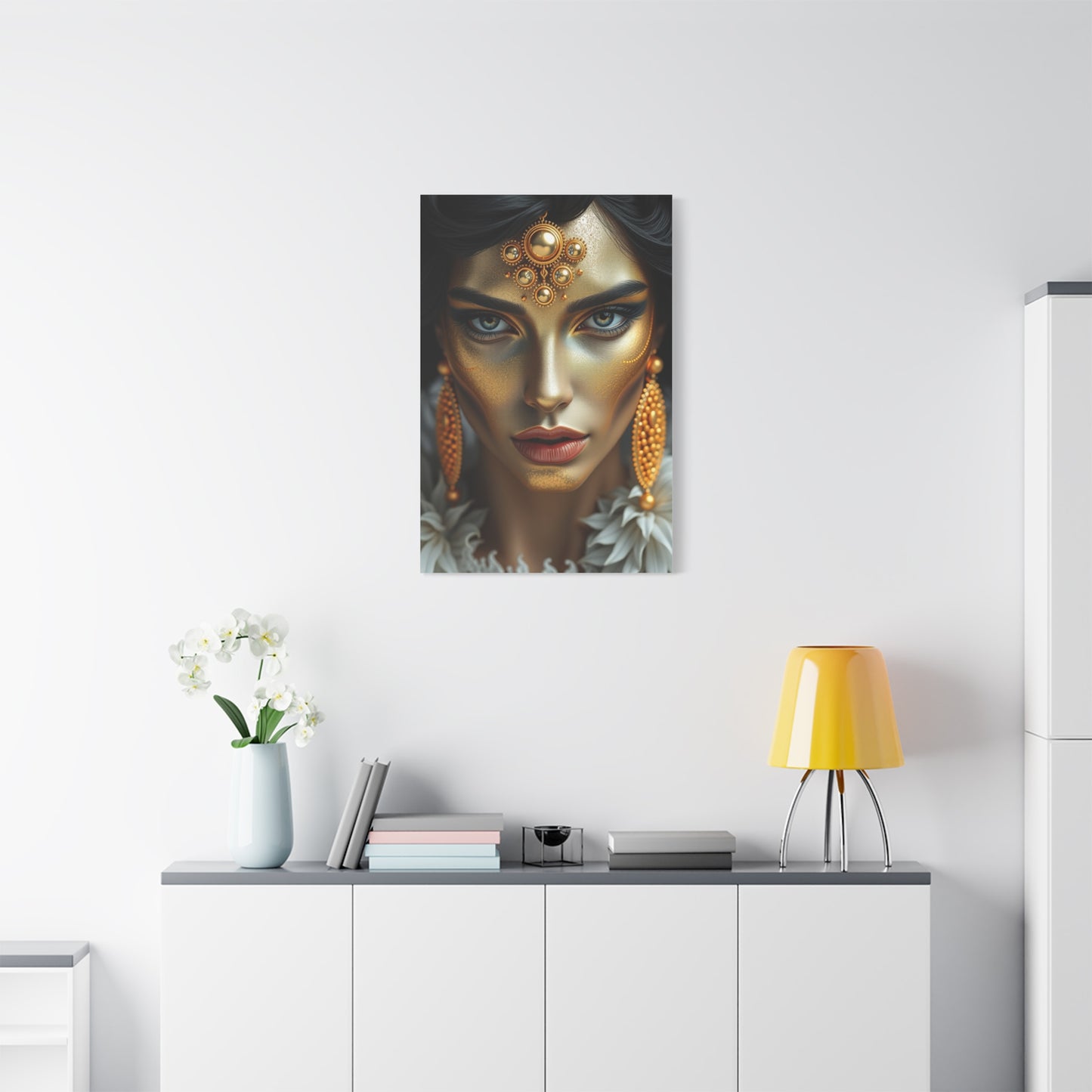 Vision Black White and Gold Art Art Wall Art & Canvas Print