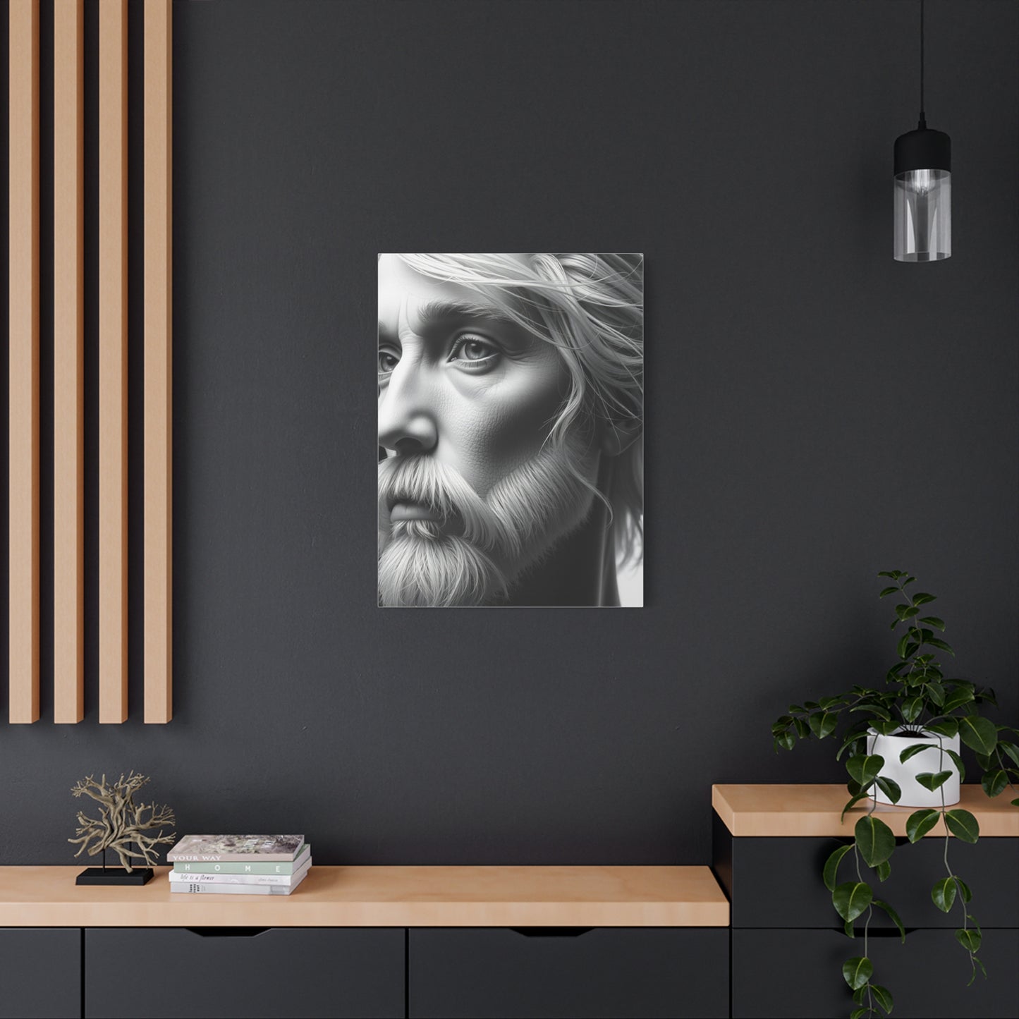 Gray & White Art Luxury Canvas Wall Art & Canvas Print