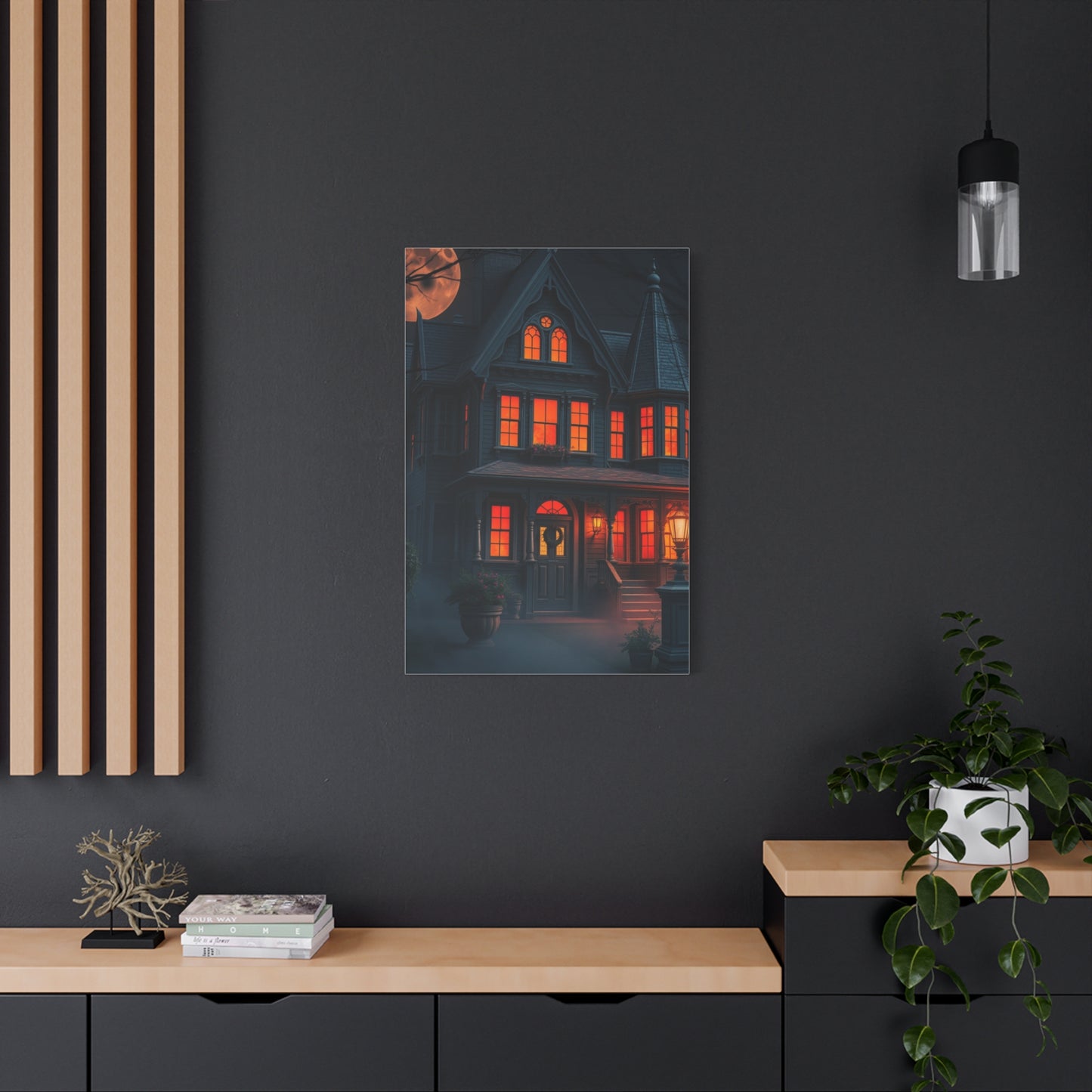 Haunted House Art Luxury Canvas Wall Art & Canvas Print