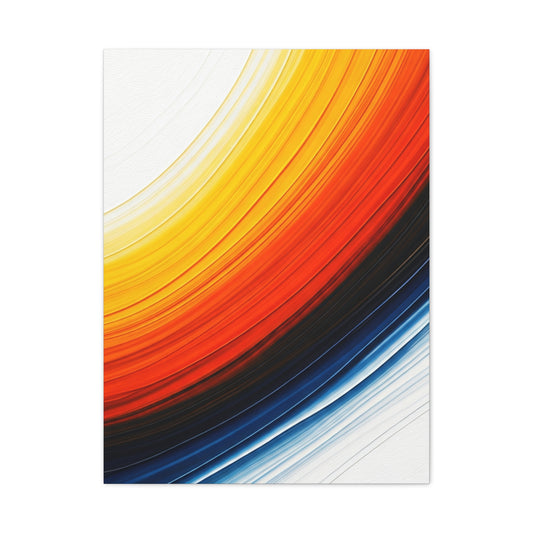Warm Arc Gradient Abstract Wall Art & Canvas Prints
