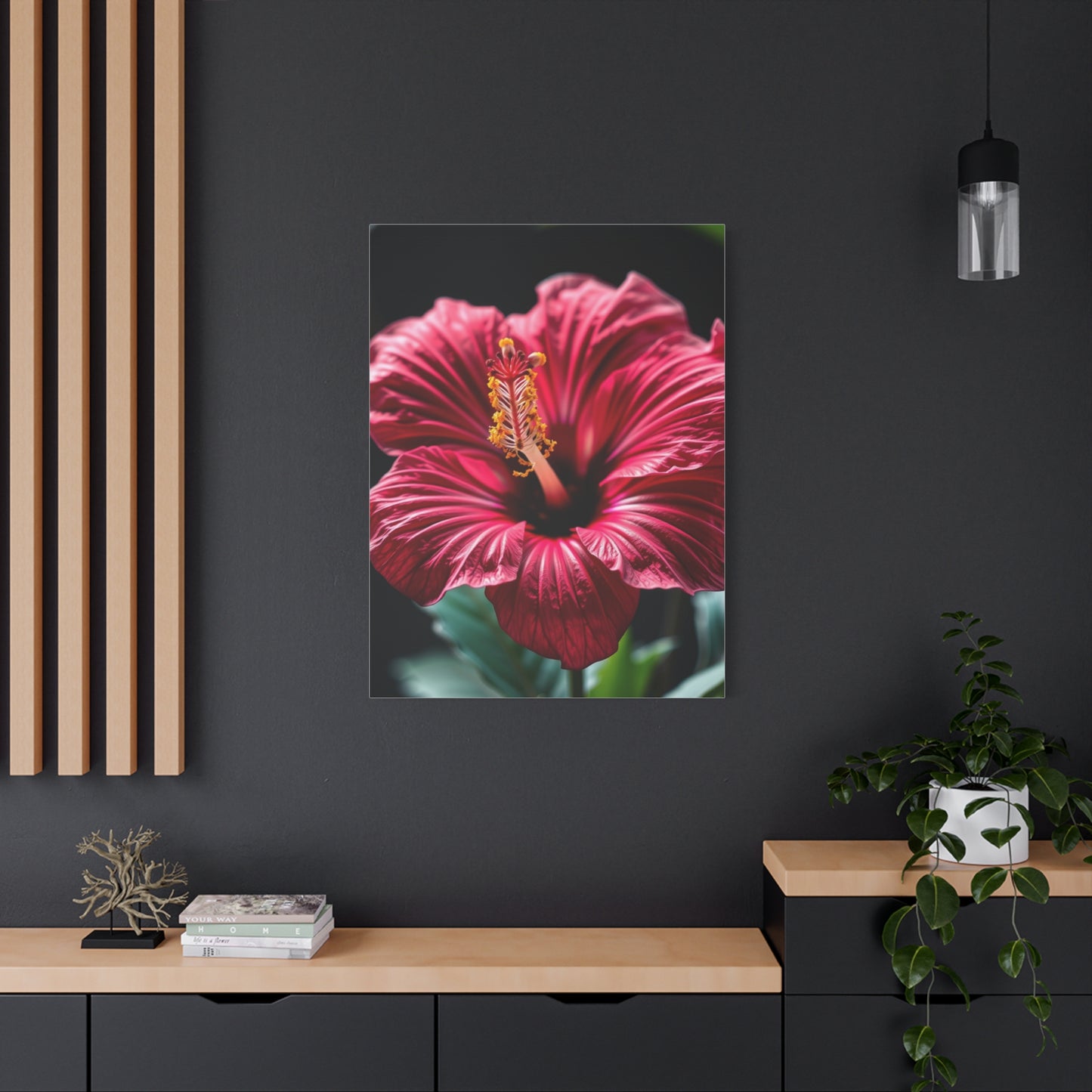Hibiscus Flower Art Refined Canvas Wall Art & Canvas Print