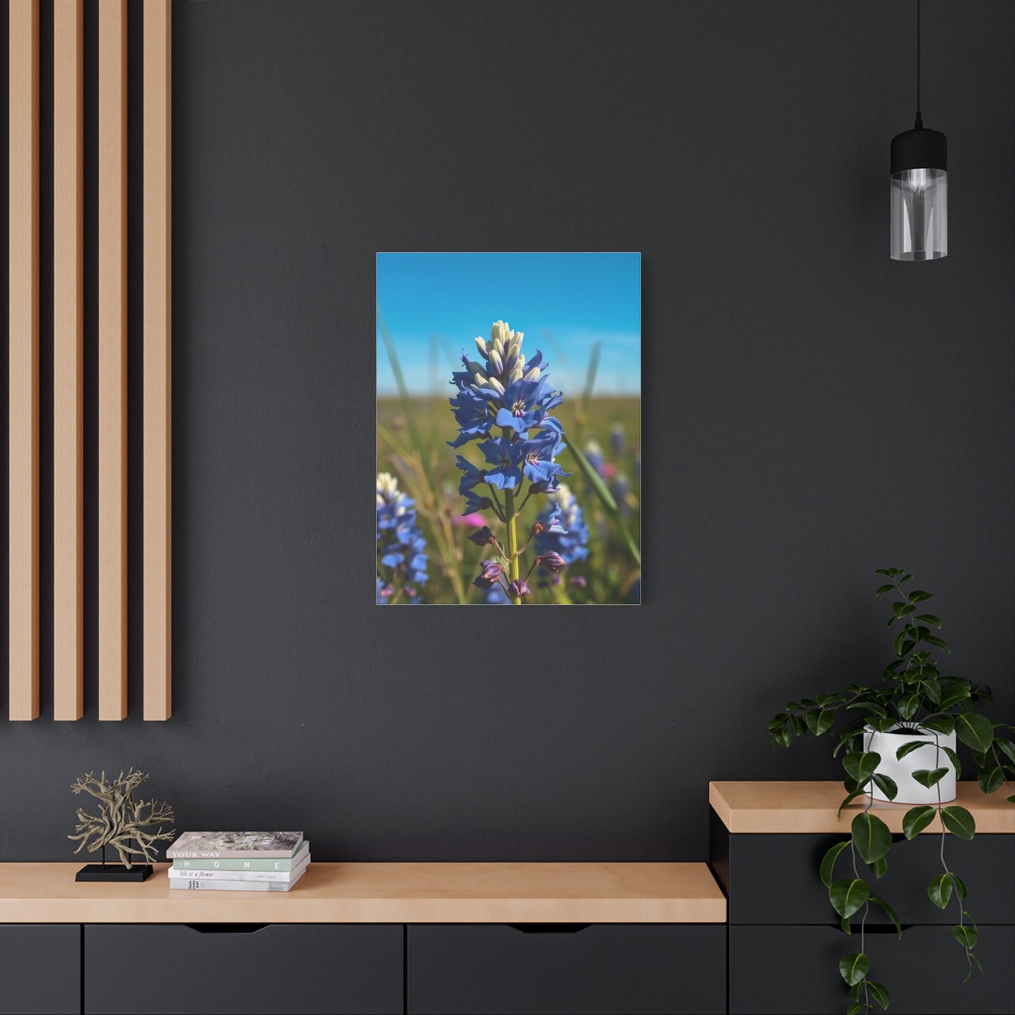 Bluebonnet Flower Art Supreme Gallery Wall Art & Canvas Print
