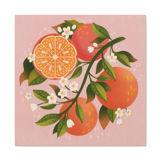 Oranges Pink BG Wall Art & Canvas Prints