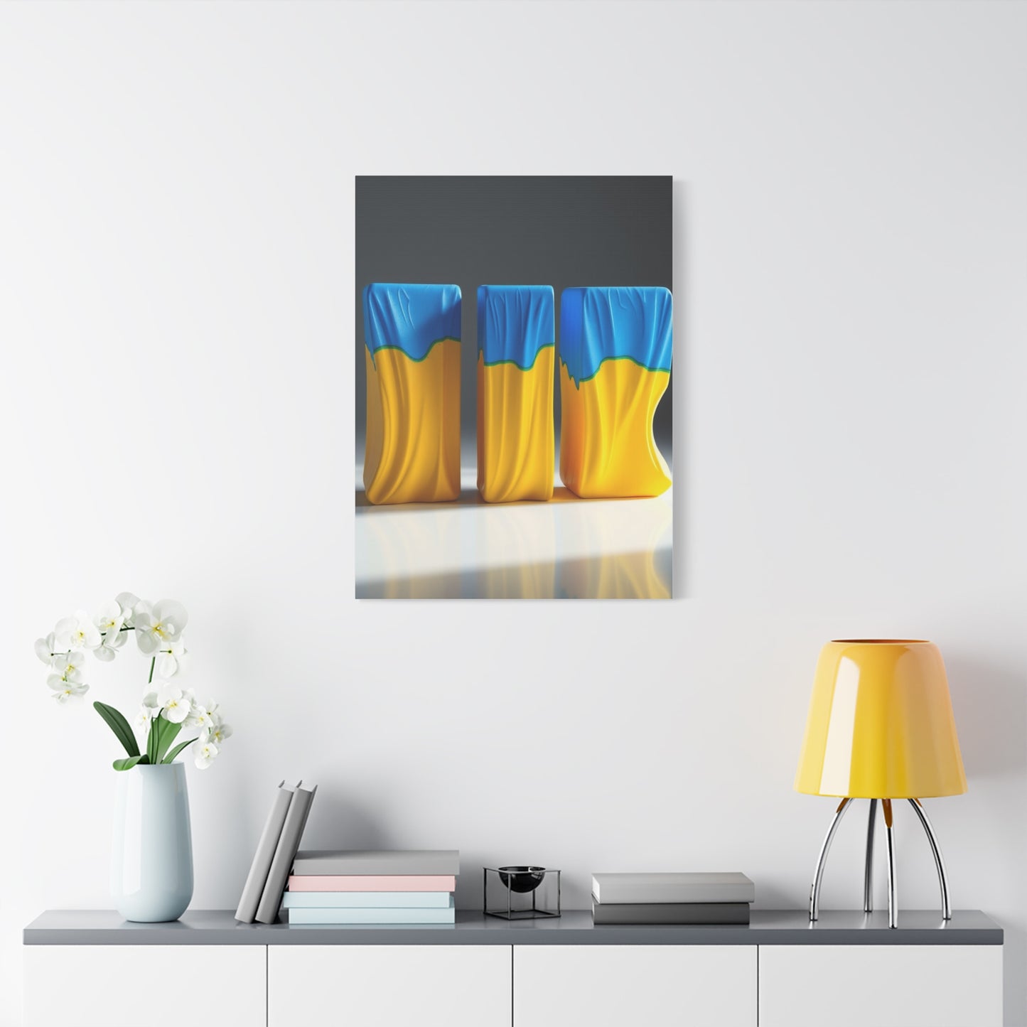 Supreme Blue & Yellow Art Collection Wall Art & Canvas Print