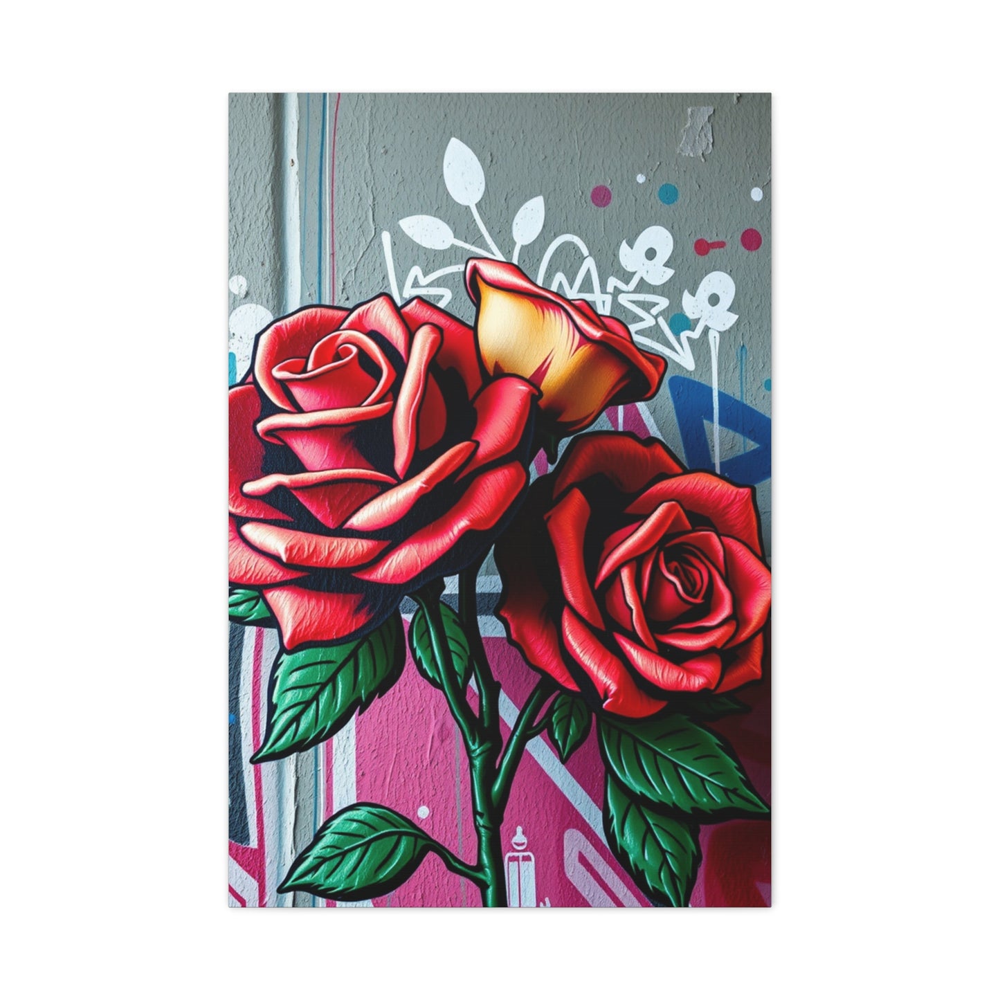 Graffiti Rose Opus Wall Art & Canvas Print