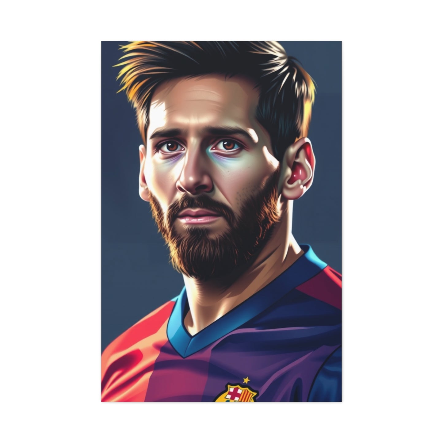 The Messi Opus: Illustrated Canvas Wall Art & Canvas Print