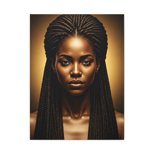 Radiant Braided Queen Portrait Wall Art & Canvas Prints