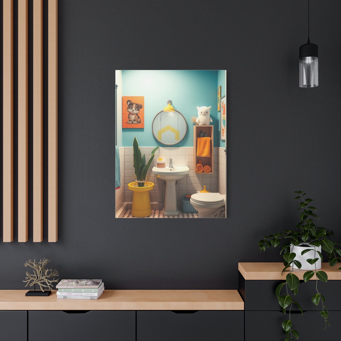 Supreme Kid’s Bathroom Art Collection Wall Art & Canvas Print