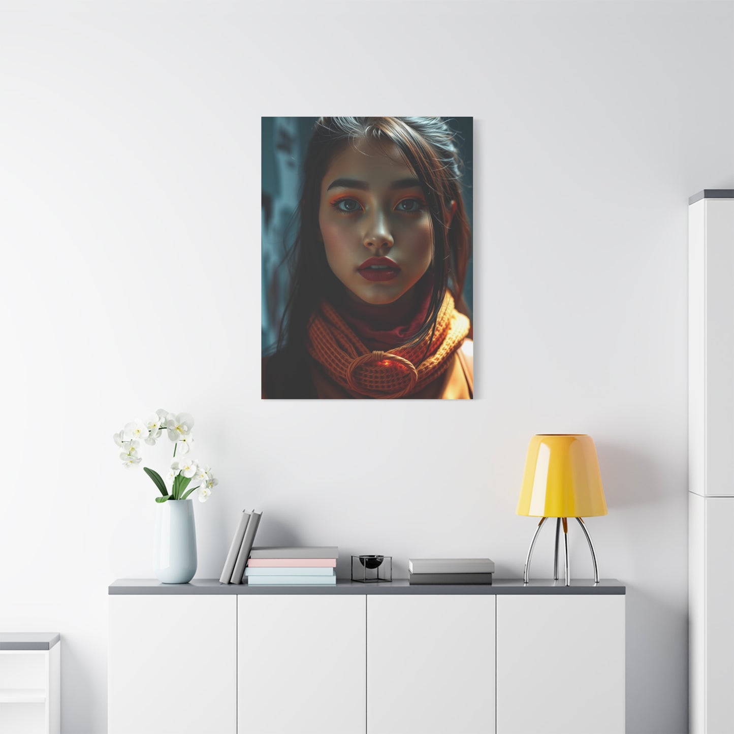 Masterpiece Pop of Orange Art Vision Wall Art & Canvas Print