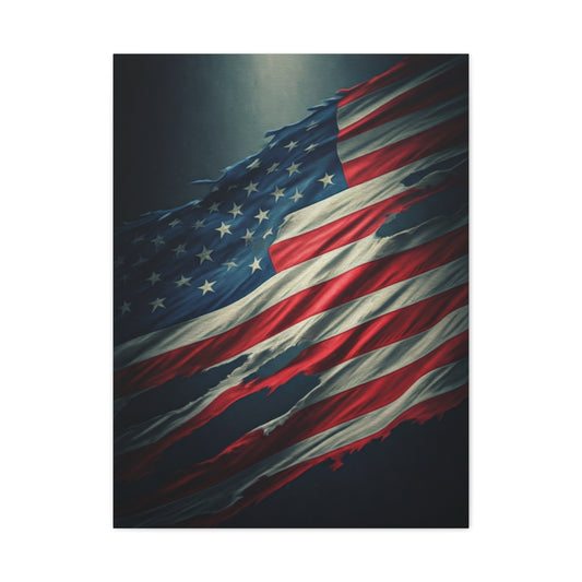 Weathered Flag of Freedom Wall Art & Canvas Prints