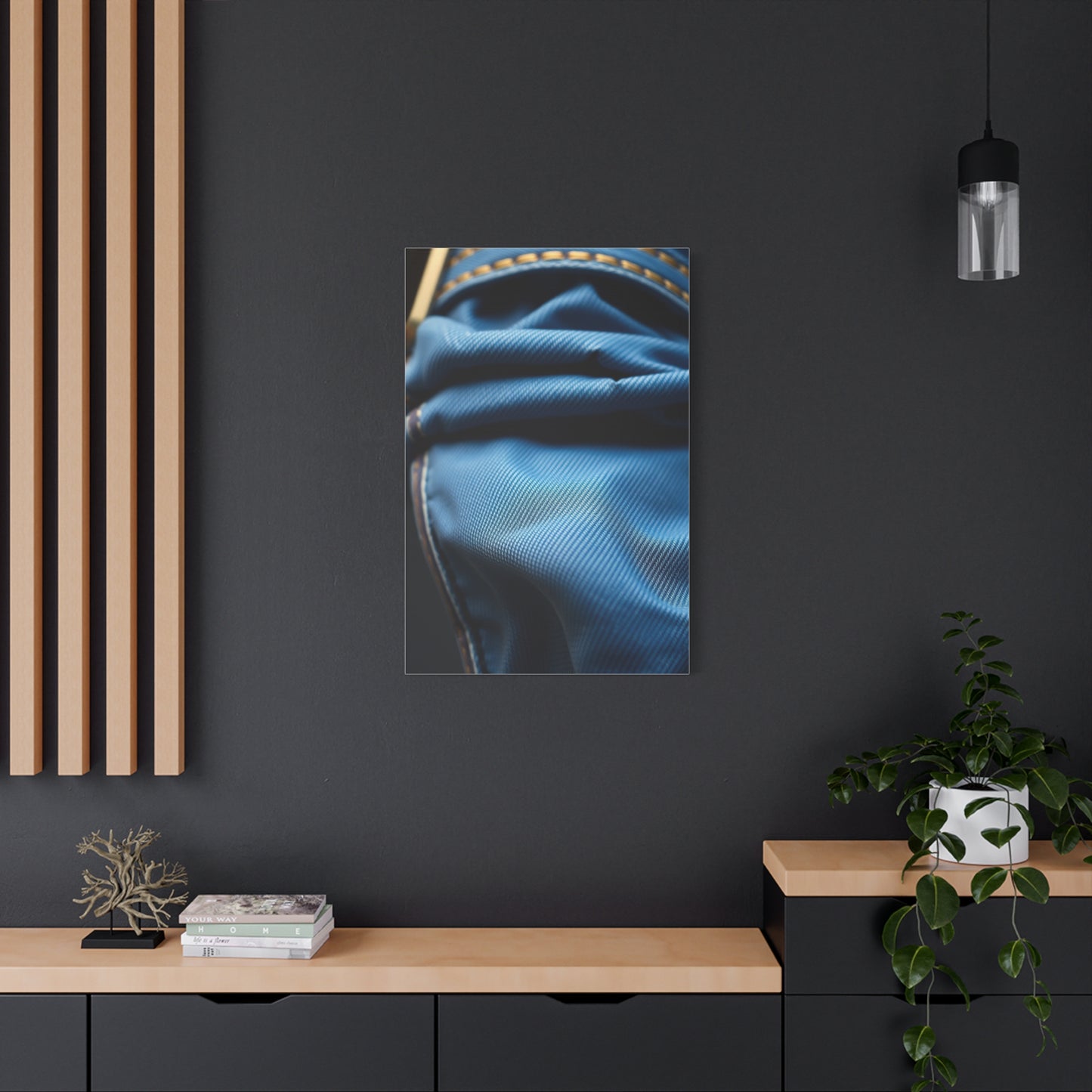 Elite Denim and Leather Art Vision Wall Art & Canvas Print