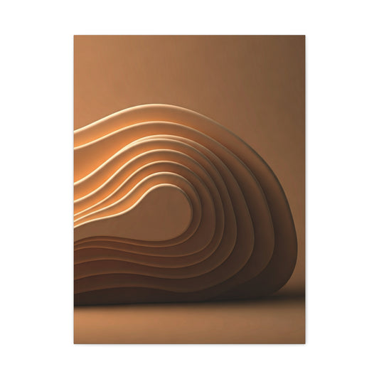 Sculpted Bronze Wave Statement Wall Art & Canvas Prints