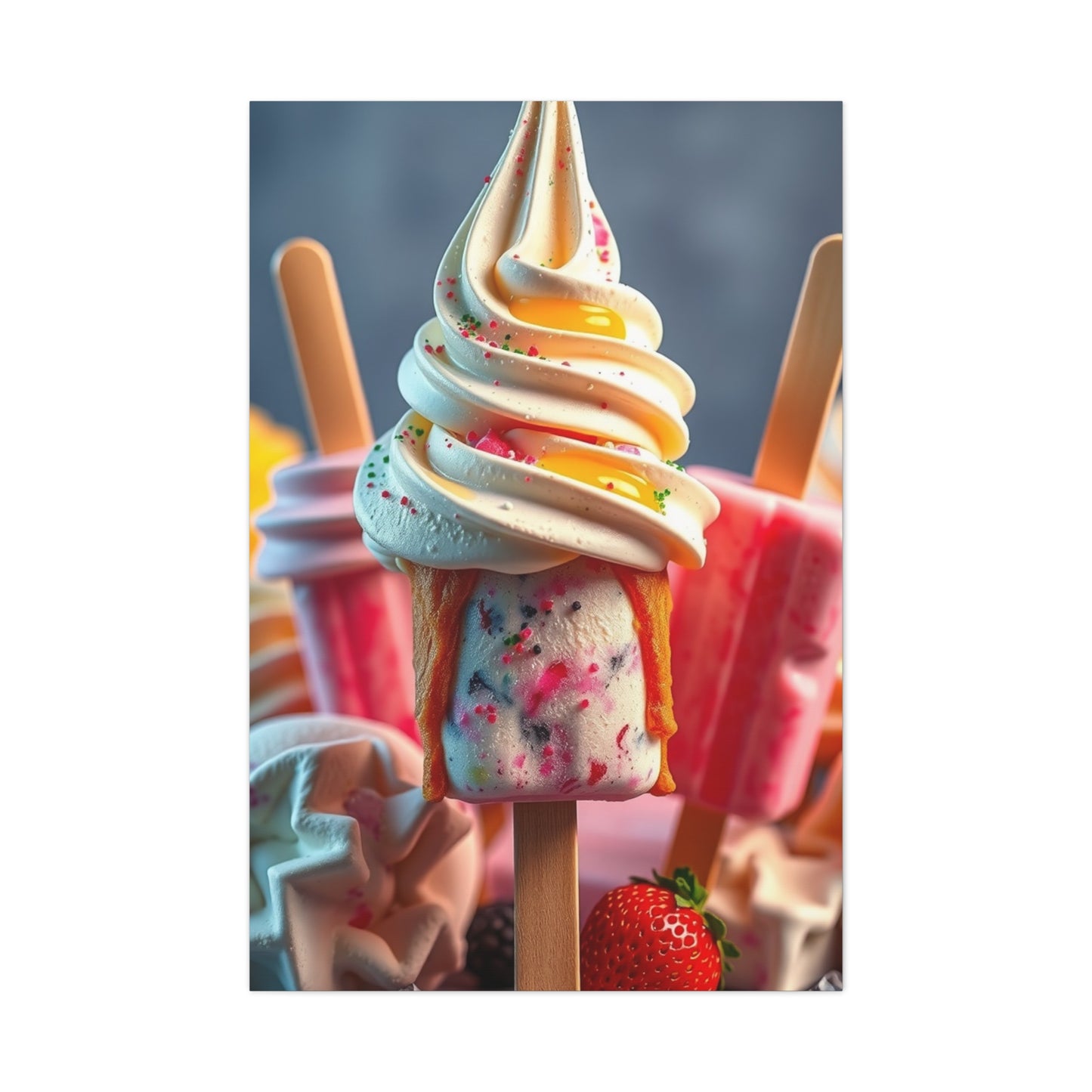 Ice Cream & Popsicle Art Supreme Gallery Wall Art & Canvas Print