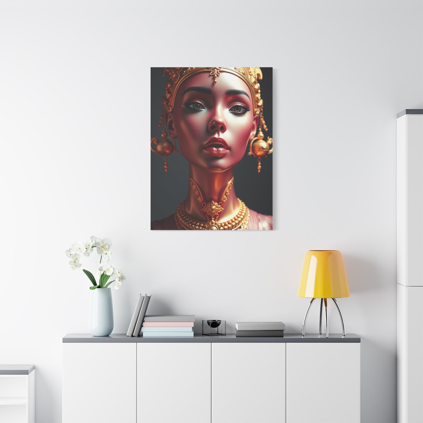 Gold & Pink Art Luxury Canvas Wall Art & Canvas Print